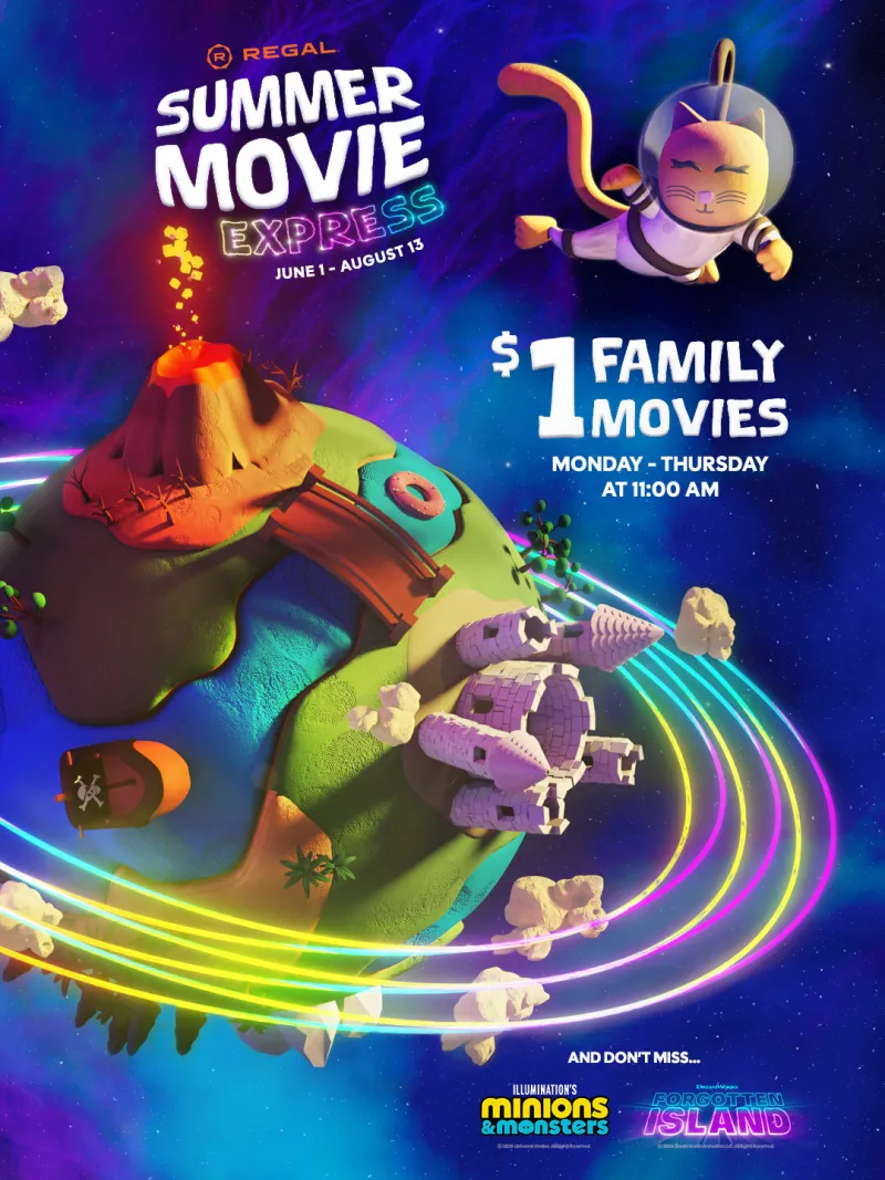 Regal Summer Movie Express: $1 Family Films for 11 Weeks