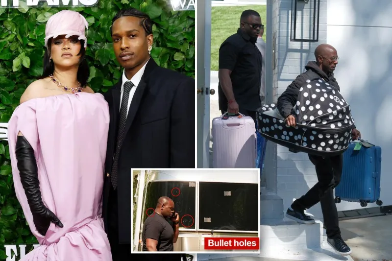 Incident de sécurité : Rihanna et A$AP Rocky évacuent leur domicile de LA avec leurs enfants