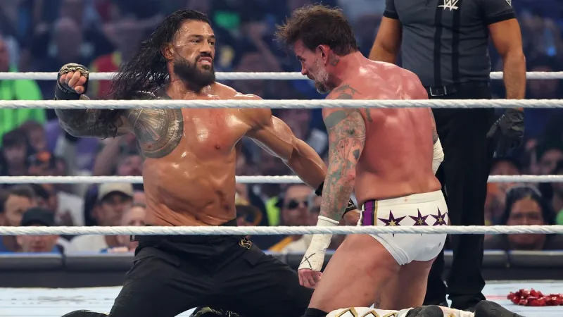 Roman Reigns' words to CM Punk picked up at WrestleMania 42