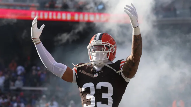 Ronnie Hickman Introduced Before Browns-Bills Game