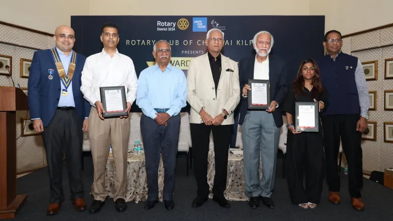 Rotary Club of Kilpauk Honors 18 Achievers