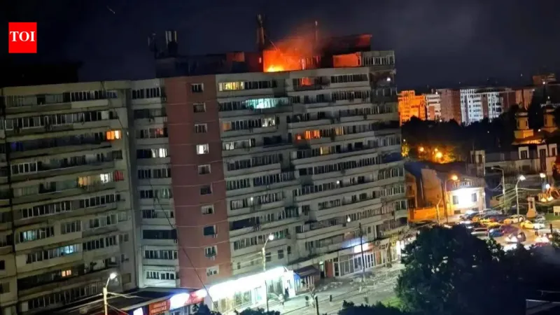 Russian drone crashes into Romanian apartment building, NATO condemns