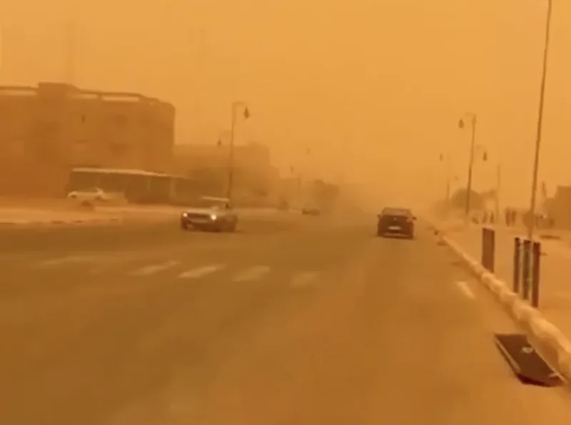 Saharan Dust Storm Sweeps Southern Morocco