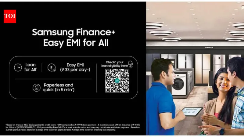 Samsung Finance+ Offers: Easy EMI from Rs 33/Day
