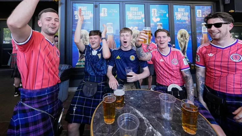 Scots Fans Drain Boston Bars Dry in Historic Pub Crawl