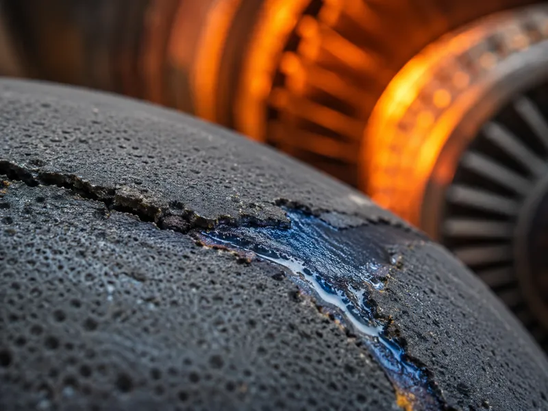 Self-Healing Ceramic Coating Seals Turbine Cracks at 800°C