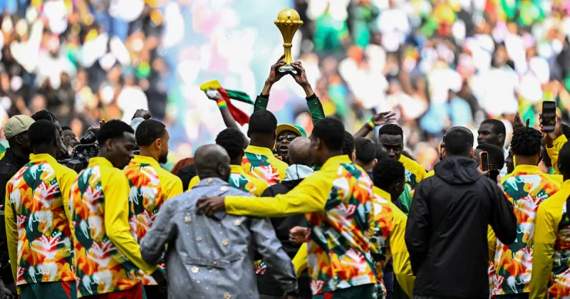 Senegal Displays AFCON Trophy in Paris Friendly