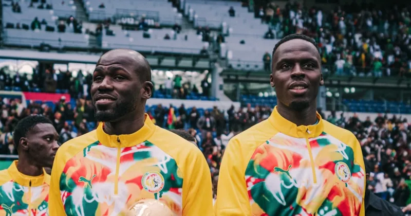Senegal FA Displays AFCON Trophy at Stade de France