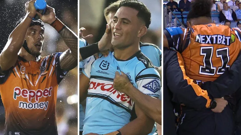 Sharks thrash Tigers 52-10 in NRL round 9