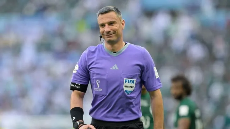 Slavko Vinčić arbitrera Maroc-Brésil