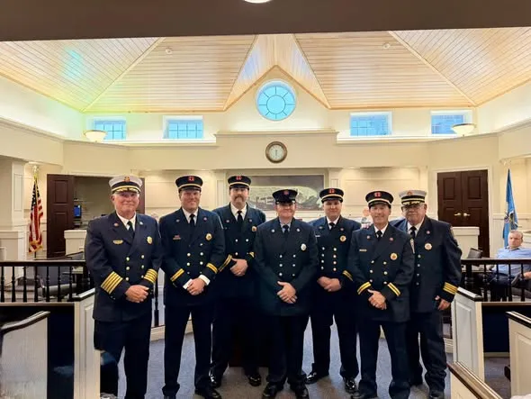 Stone Harbor Swears in 4 Career Fire Captains