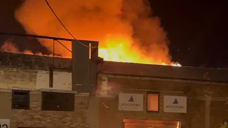 Suspicious fire guts businesses in Melbourne's west