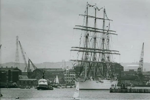 Tall Ships Race first visited River Tyne in 1986