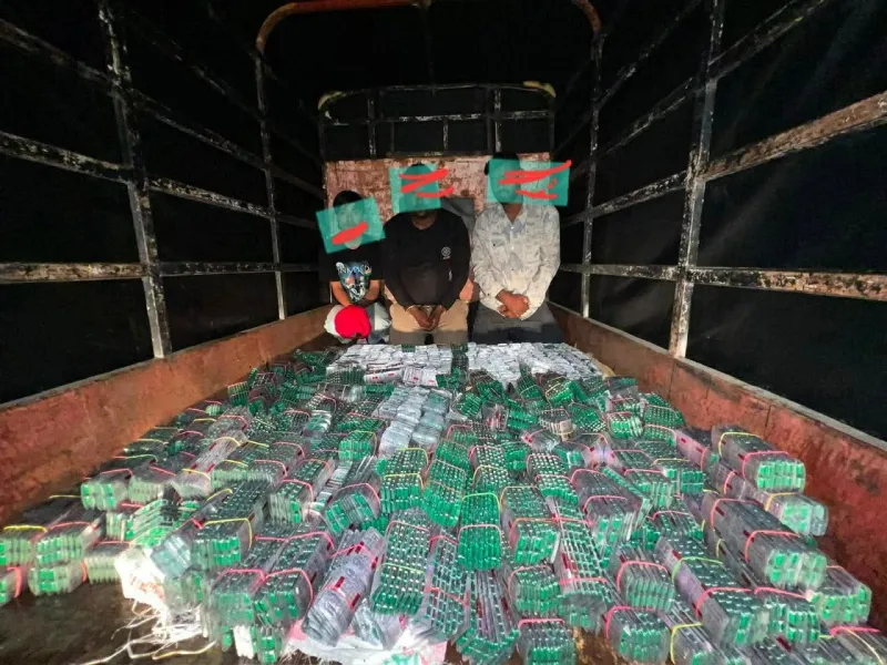 Three Arrested with 120,000 Drug Capsules in Major Bust