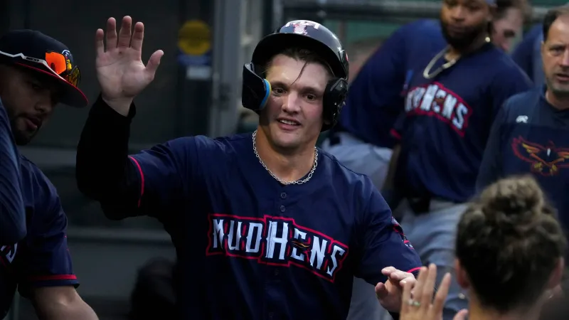 Toledo Mud Hens' Brett Callahan Scores Run in Game
