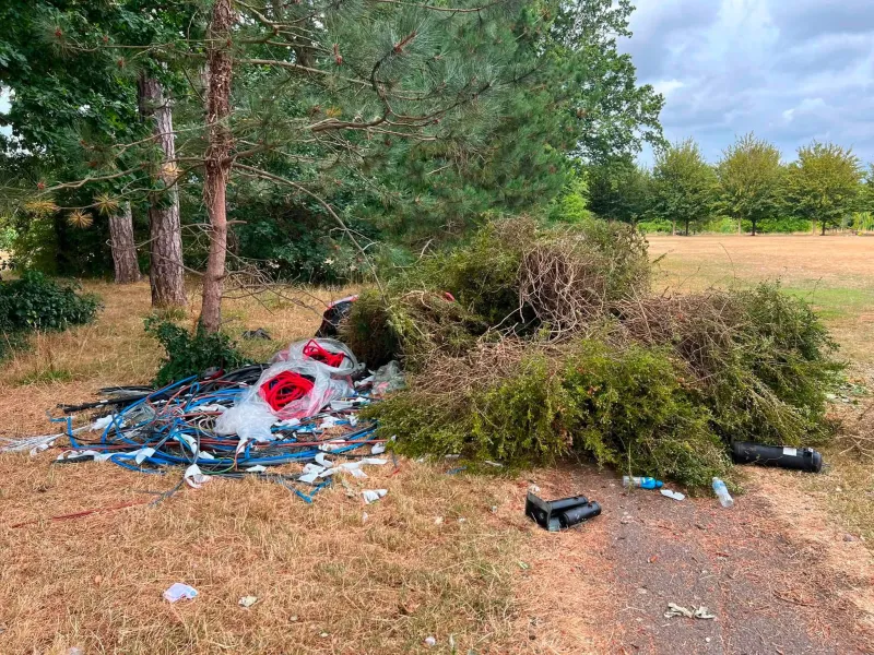 Travellers blamed for rubbish and dog attacks at recreation ground