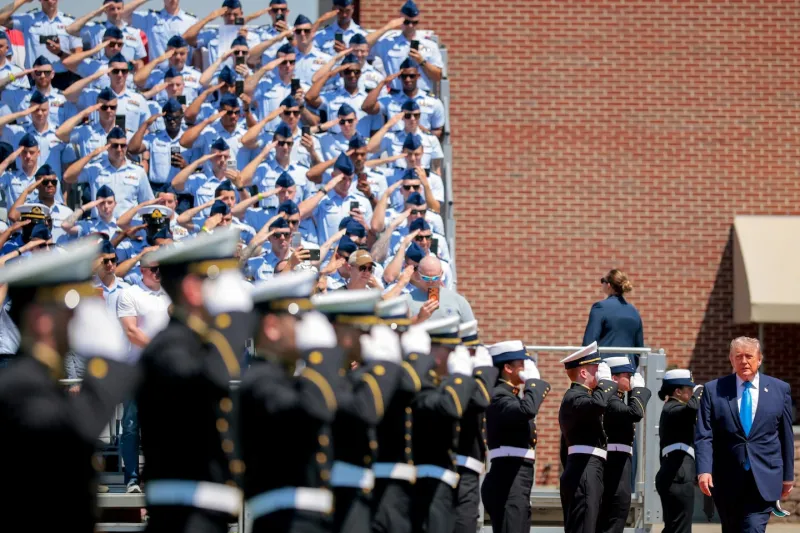 Trump Urges Coast Guard Grads to Lead 'National Resurgence'