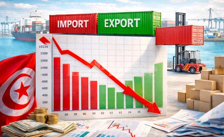 Le déficit commercial de la Tunisie se creuse sur les cinq premiers mois de 2026