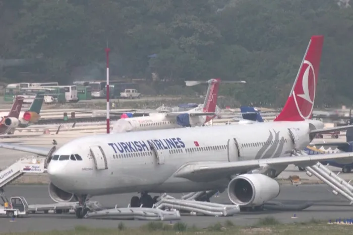 Turkish Airlines Plane Evacuated After Smoke from Landing Gear