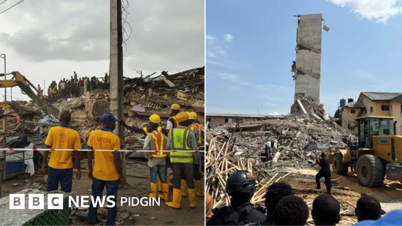Deux effondrements de bâtiments à Lagos et Rivers font 8 morts