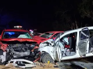 Two Critical, Eight Injured in Crash