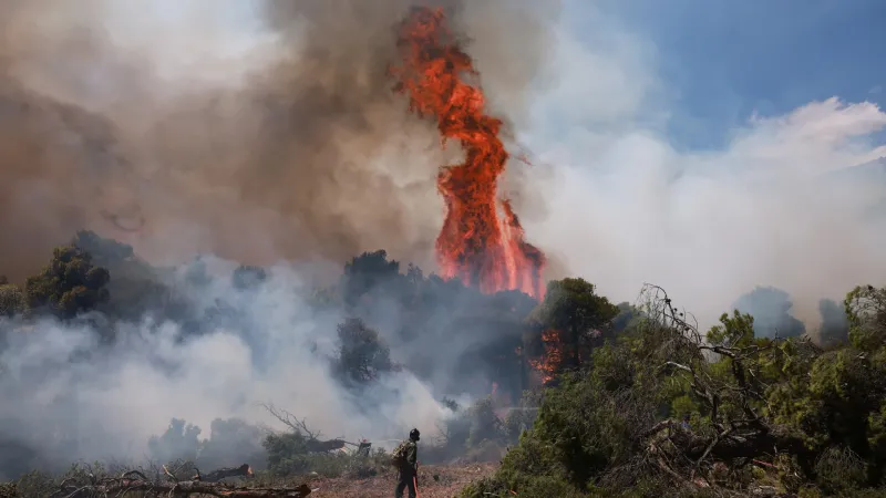 Two dead as firefighting helicopters collide in Greece