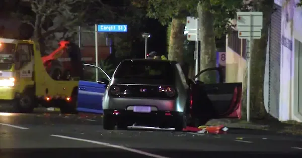 Two injured in Auckland crash involving unmarked police car