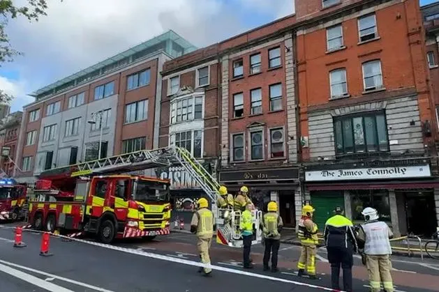 Two injured in Dublin pub fire, condition unknown