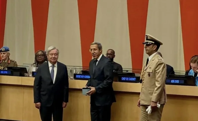 UN Honors 3 Moroccan Peacekeepers with Dag Hammarskjöld Medal