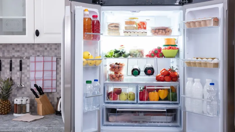 Used tea bags can absorb fridge odors, but baking soda is more effective.