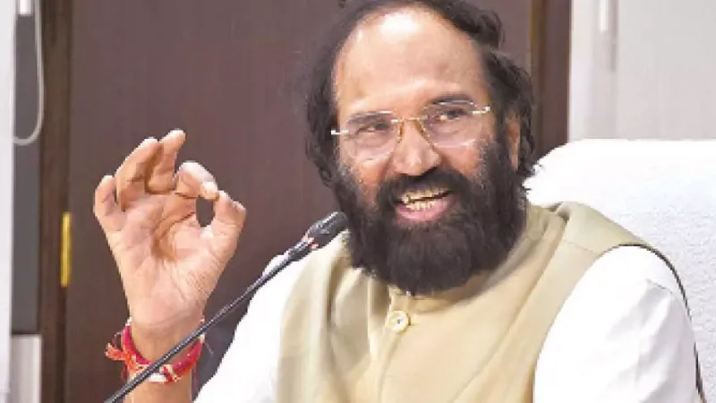 Uttam Accuses KTR of Lies on Paddy Procurement in Telangana