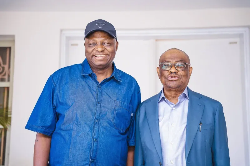 Wike Visits APC Chairman Yilwatda in Abuja
