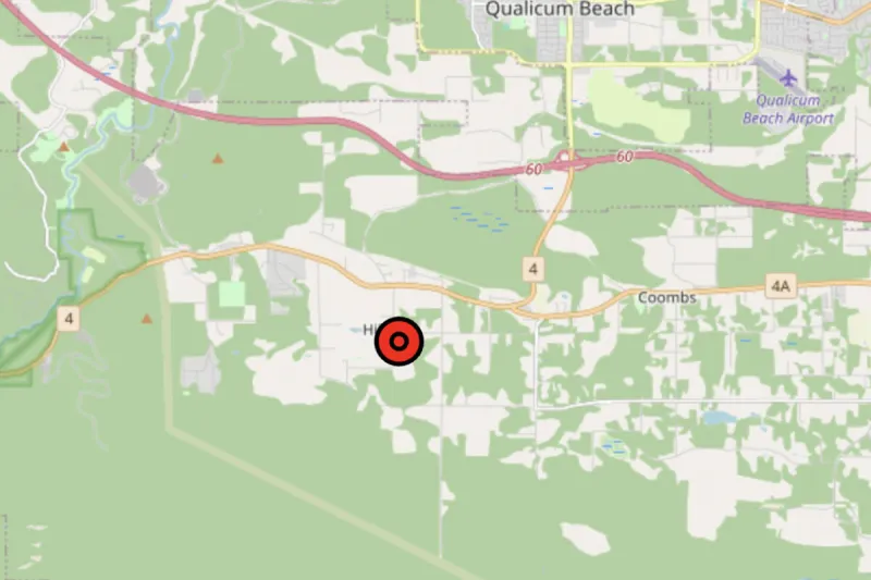 Incendie de forêt hors de contrôle près de Hilliers, C.-B.