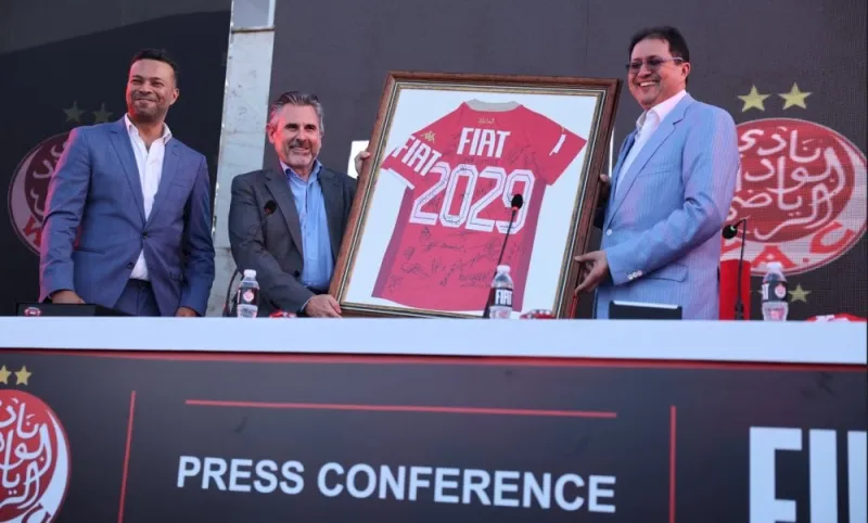Wydad Casablanca signe un partenariat maillot avec FIAT pour 2026-27
