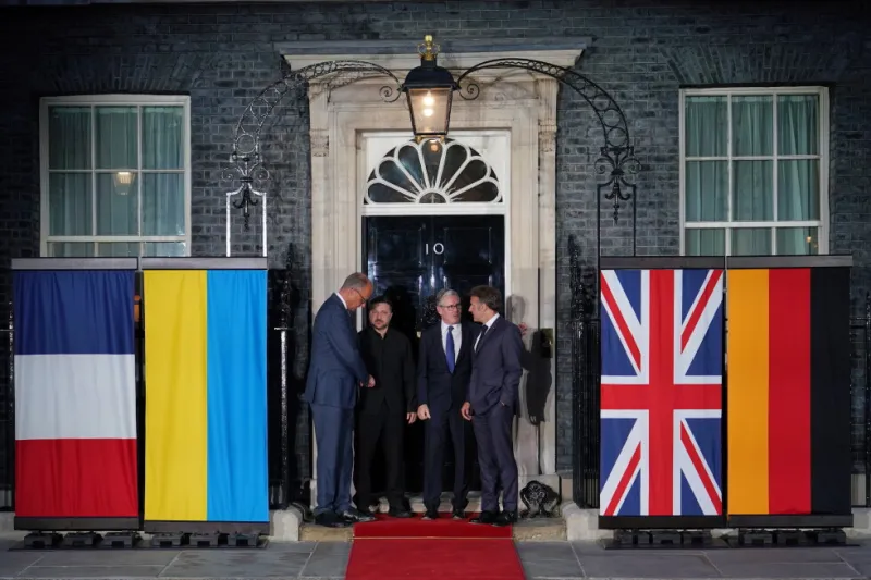 Zelenskyy meets Starmer, Macron, Merz in London for Ukraine talks